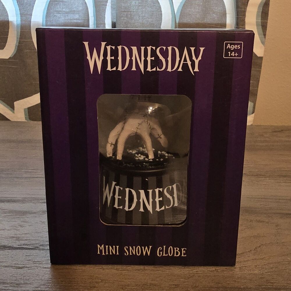 NEW! Thing Mini Snow Globe 5" (Wednesday Netflix Series) Addams Family